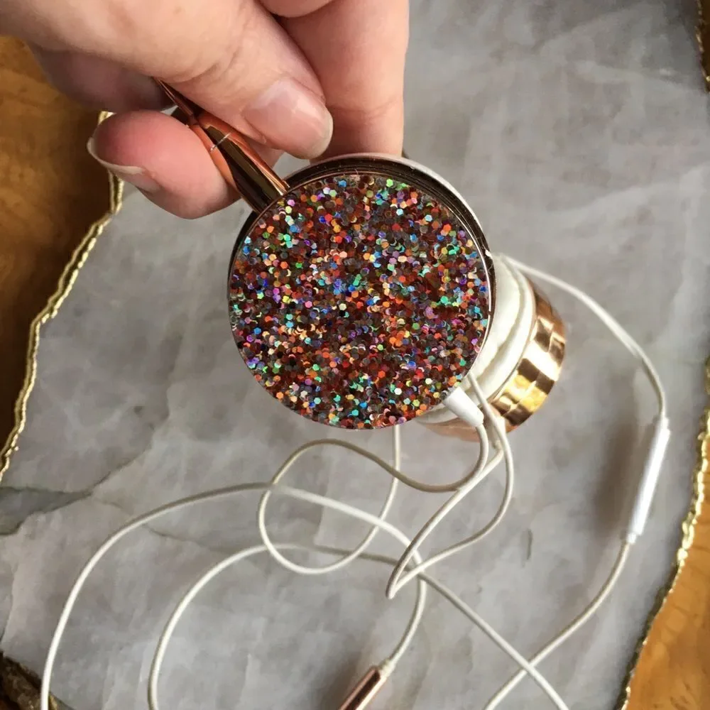 🐈‍⬛ 🎃 CRYSTAL ROSE Gold Cat Headphones!